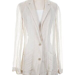 Eileen Fisher Open Knit Sheer Blazer